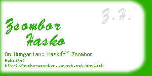 zsombor hasko business card